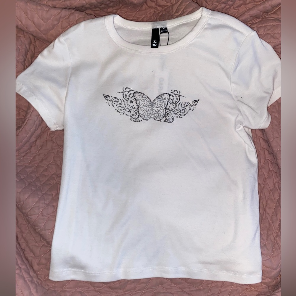 Garage Baby Tee Bright White/Art